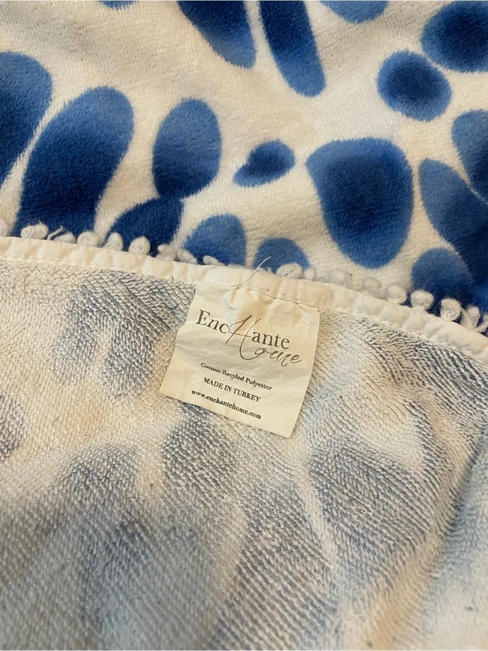 Enchante Home Indigo Circle Towel